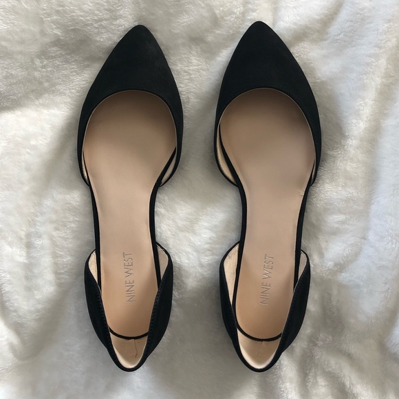 Nine West Shoes - Nine West Black Suede Flats